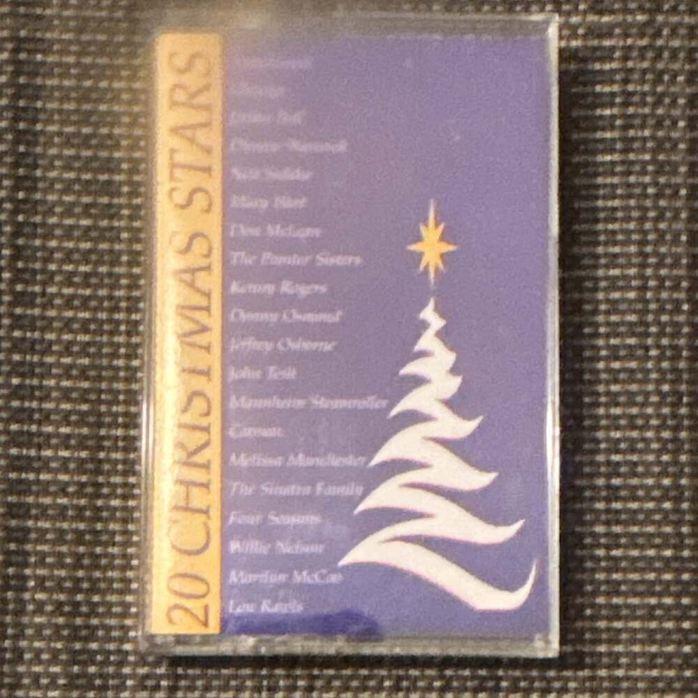 20 Christmas Stars Various Holiday Cassette, Clear Standard Jewel Case